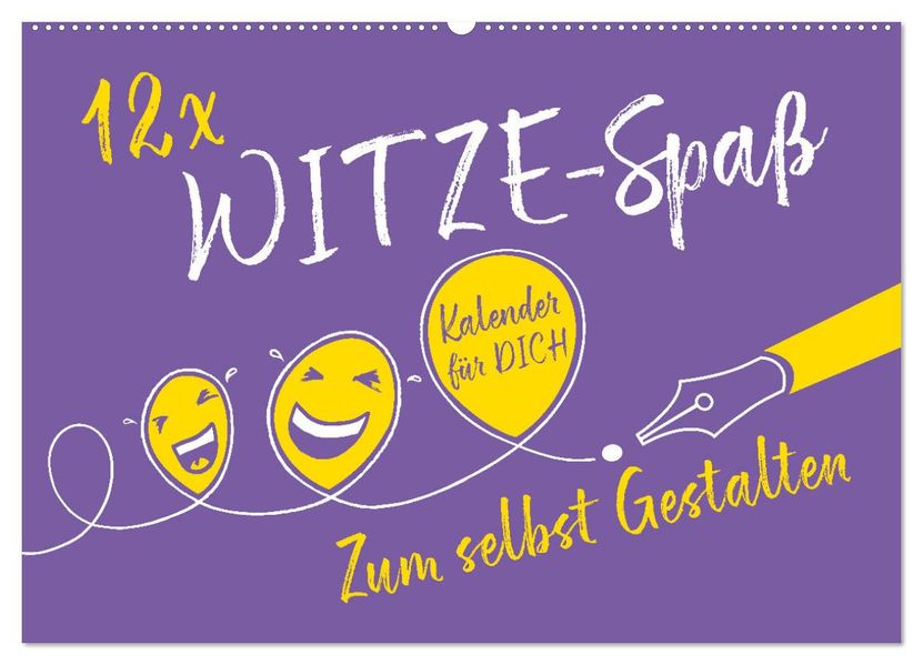 12 x WITZE-Spaß - Bastelkalender (Wandkalender 2027 DIN A2 quer) CALVENDO Monatskalender