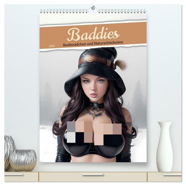 Baddies - Stadtmädchen und Naturschönheiten (hochwertiger Premium Wandkalender 2027 DIN A2 hoch) Kunstdruck in Hochglanz