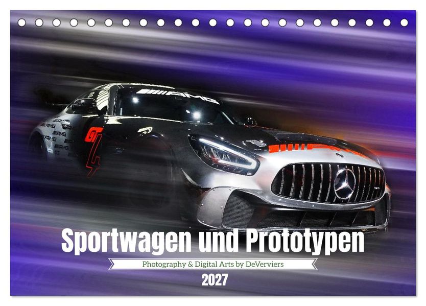 Sportwagen und Prototypen (Tischkalender 2027 DIN A5 quer) CALVENDO Monatskalender