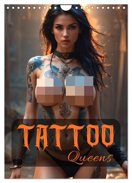 Tattoo Queens (Wandkalender 2027 DIN A4 hoch) CALVENDO Monatskalender