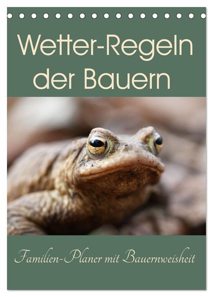 Wetter-Regeln der Bauern (Tischkalender 2027 DIN A5 hoch) CALVENDO Monatskalender