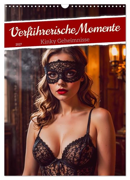 Verführerische Momente - Kinky Geheimnisse (Wandkalender 2027 DIN A3 hoch) CALVENDO Monatskalender