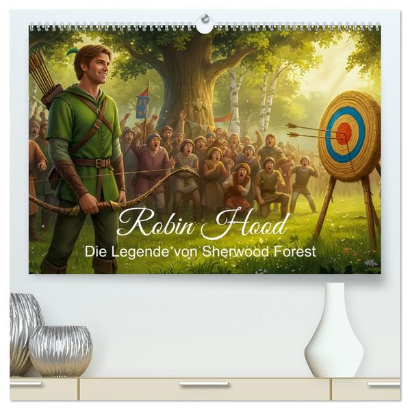 Robin Hood - Die Legende von Sherwood Forest (hochwertiger Premium Wandkalender 2027 DIN A2 quer) Kunstdruck in Hochglanz
