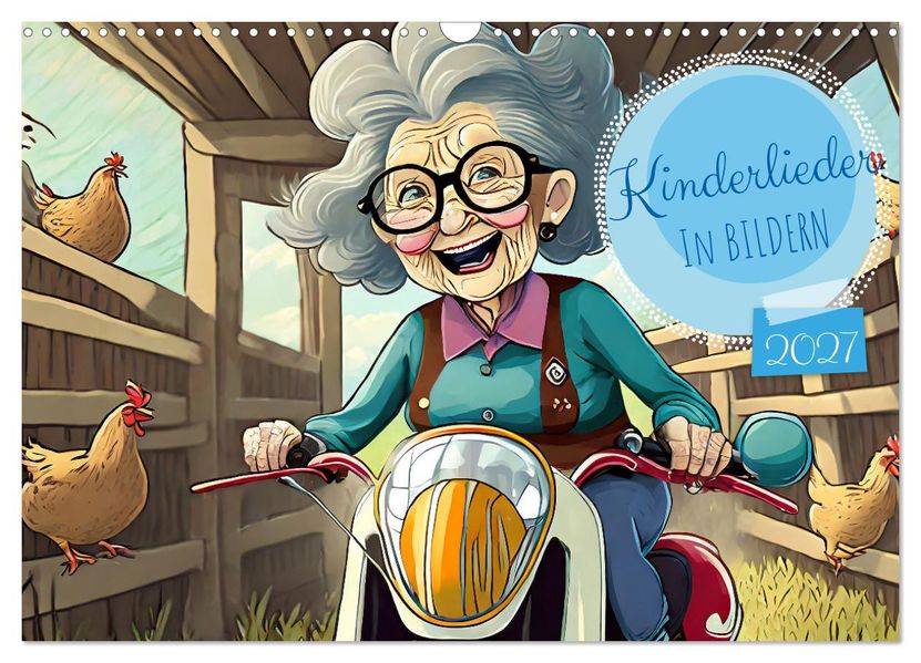 Kinderlieder - In Bildern (Wandkalender 2027 DIN A3 quer) CALVENDO Monatskalender