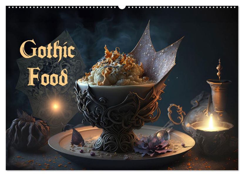 Gothic Food (Wandkalender 2027 DIN A2 quer) CALVENDO Monatskalender