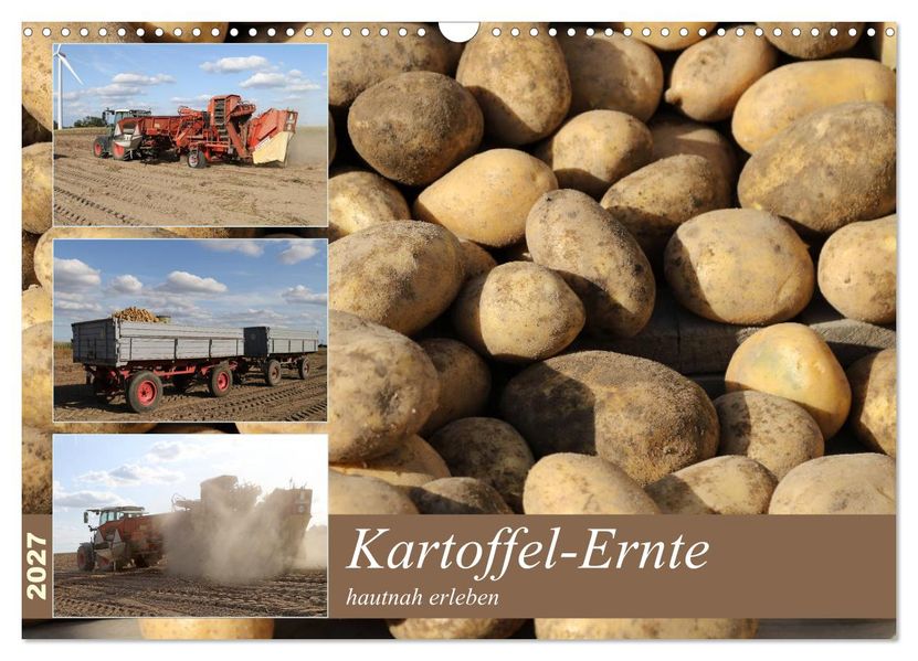 Kartoffel-Ernte - hautnah erleben (Wandkalender 2027 DIN A3 quer) CALVENDO Monatskalender