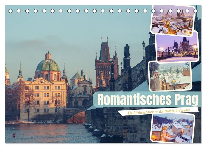Romantisches Prag (Tischkalender 2027 DIN A5 quer) CALVENDO Monatskalender