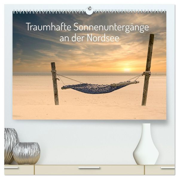 Traumhafte Sonnenuntergänge an der Nordsee (hochwertiger Premium Wandkalender 2027 DIN A2 quer) Kunstdruck in Hochglanz