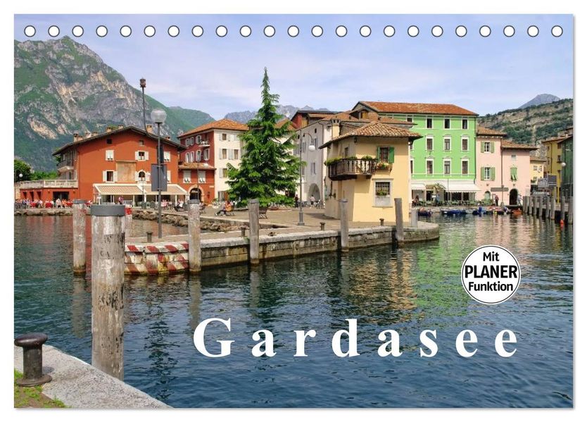 Gardasee (Tischkalender 2027 DIN A5 quer) CALVENDO Monatskalender