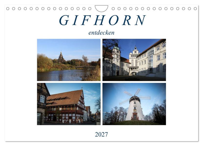 Gifhorn entdecken (Wandkalender 2027 DIN A4 quer) CALVENDO Monatskalender