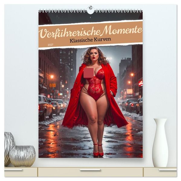 Verführerische Momente - Klassische Kurven (hochwertiger Premium Wandkalender 2027 DIN A2 hoch) Kunstdruck in Hochglanz
