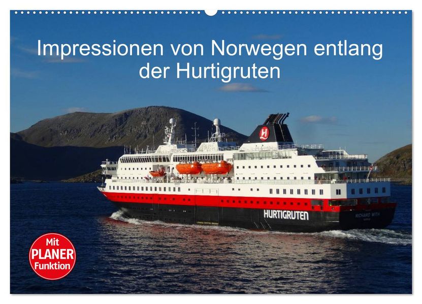Impressionen von Norwegen entlang der Hurtigruten (Wandkalender 2027 DIN A2 quer) CALVENDO Monatskalender