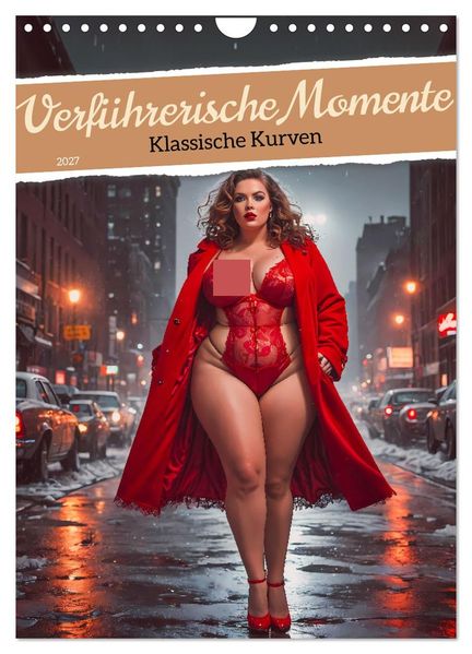 Verführerische Momente - Klassische Kurven (Wandkalender 2027 DIN A4 hoch) CALVENDO Monatskalender
