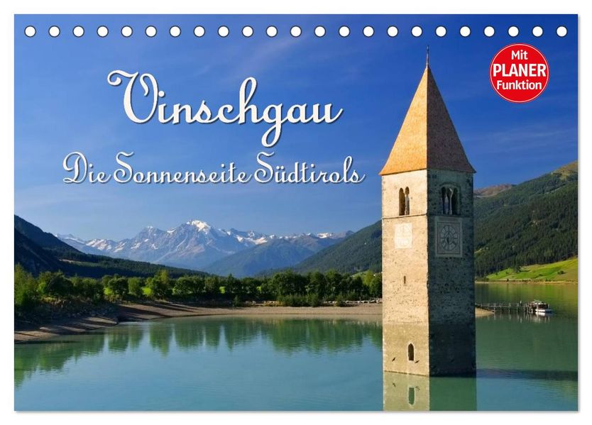 Vinschgau - Die Sonnenseite Südtirols (Tischkalender 2027 DIN A5 quer) CALVENDO Monatskalender