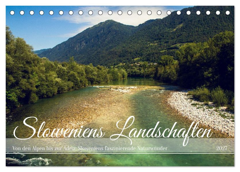 Slowenische Landschaften (Tischkalender 2027 DIN A5 quer) CALVENDO Monatskalender