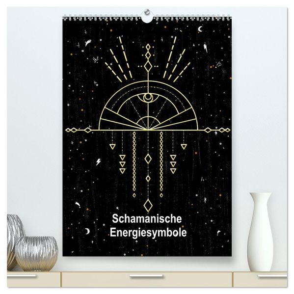 Schamanische Energiesymbole (hochwertiger Premium Wandkalender 2027 DIN A2 hoch) Kunstdruck in Hochglanz