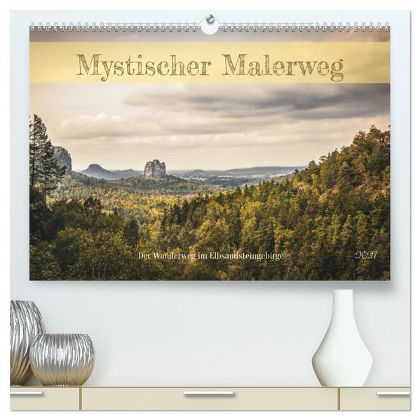 Mystischer Malerweg (hochwertiger Premium Wandkalender 2027 DIN A2 quer) Kunstdruck in Hochglanz
