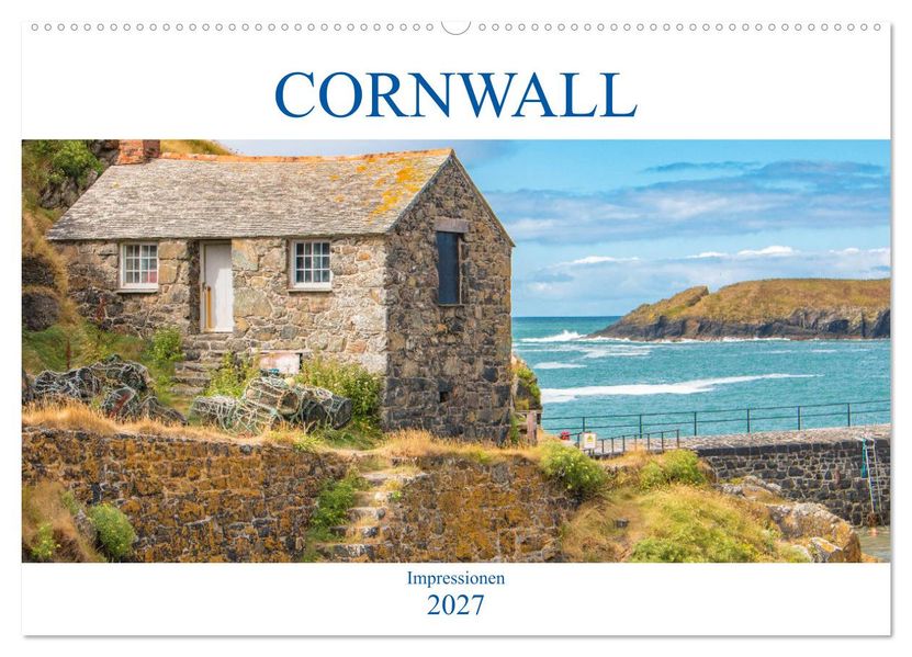 Cornwall Impressionen (Wandkalender 2027 DIN A2 quer) CALVENDO Monatskalender