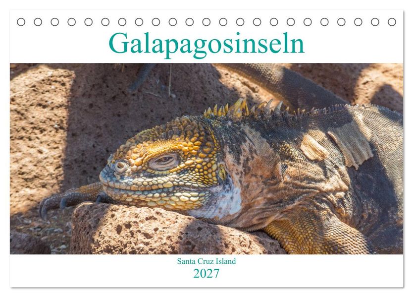 Die Galapagosinseln - Santa Cruz Island (Tischkalender 2027 DIN A5 quer) CALVENDO Monatskalender