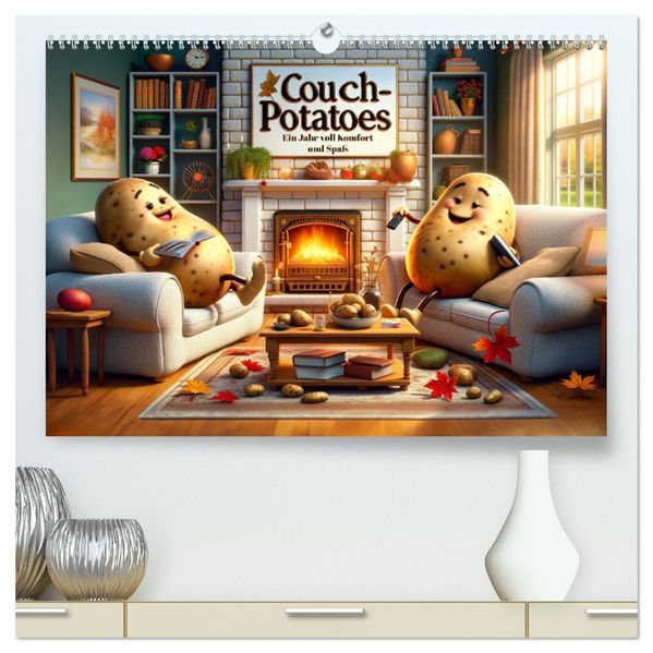 Couch Potatoes: Ein Jahr voll Komfort und Spaß (hochwertiger Premium Wandkalender 2027 DIN A2 quer) Kunstdruck in Hochglanz