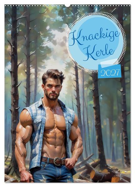 Knackige Kerle (Wandkalender 2027 DIN A2 hoch) CALVENDO Monatskalender