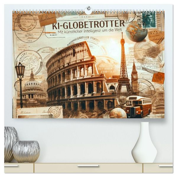 KI-Globetrotter: Mit künstlicher Intelligenz um die Welt (hochwertiger Premium Wandkalender 2027 DIN A2 quer) Kunstdruck in Hochglanz