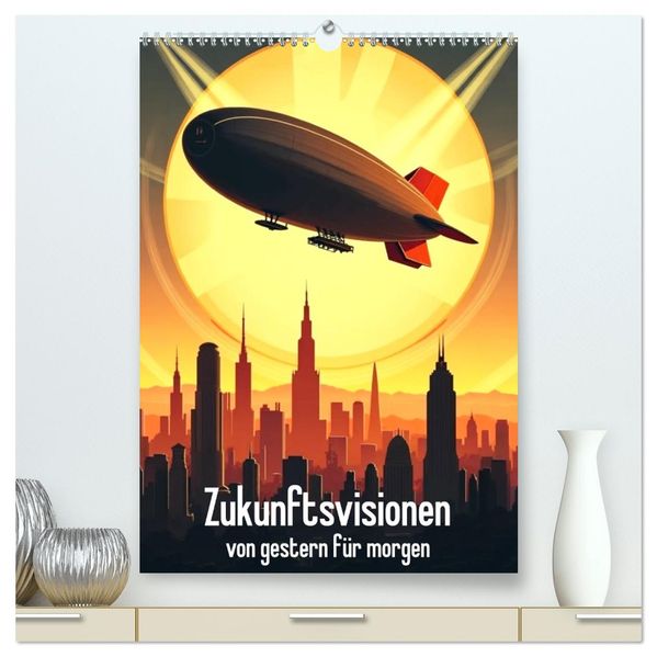 Zukunftsvisionen von gestern für morgen (hochwertiger Premium Wandkalender 2027 DIN A2 hoch) Kunstdruck in Hochglanz