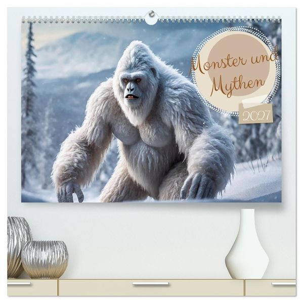 Monster & Mythen (hochwertiger Premium Wandkalender 2027 DIN A2 quer) Kunstdruck in Hochglanz