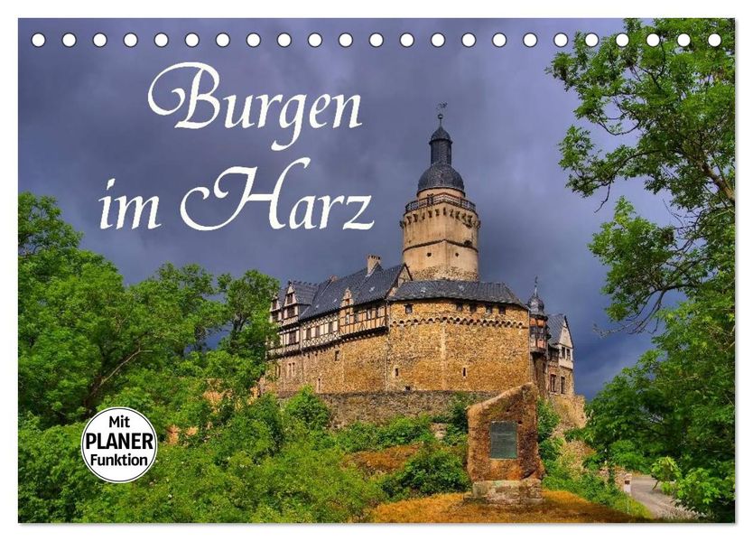 Burgen im Harz (Tischkalender 2027 DIN A5 quer) CALVENDO Monatskalender