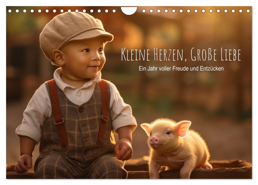 Kleine Herzen Große Liebe: Ein Jahr voller Freude und Entzücken (Wandkalender 2027 DIN A4 quer) CALVENDO Monatskalender