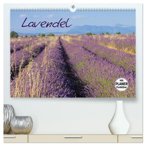 Lavendel (hochwertiger Premium Wandkalender 2027 DIN A2 quer) Kunstdruck in Hochglanz