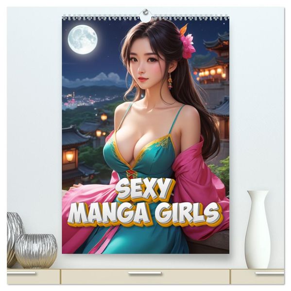 Sexy Manga Girls (hochwertiger Premium Wandkalender 2027 DIN A2 hoch) Kunstdruck in Hochglanz