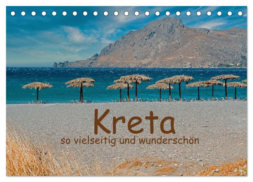 Kreta so vielseitig und wunderschön (Tischkalender 2027 DIN A5 quer) CALVENDO Monatskalender