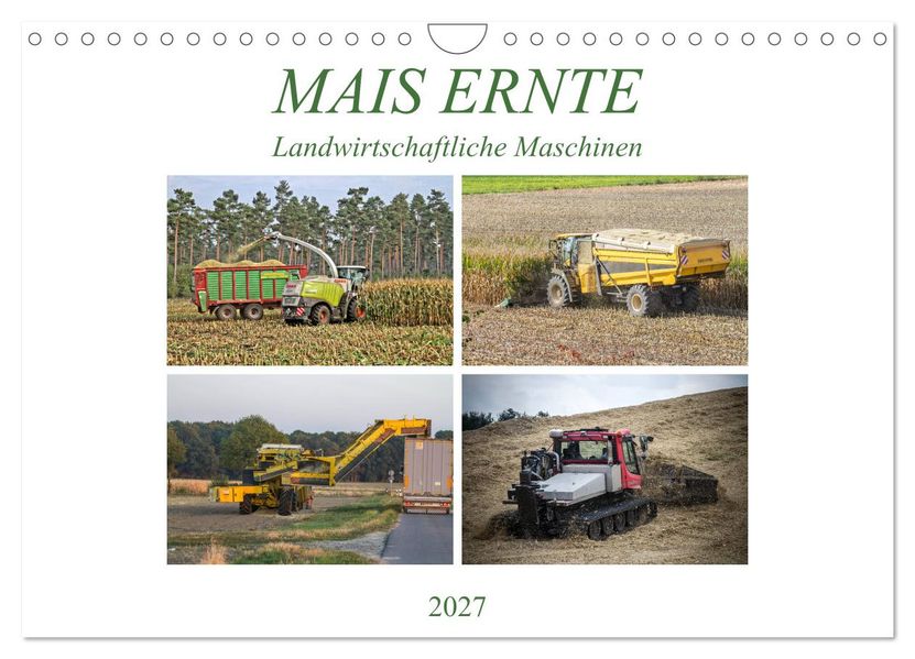 MAIS ERNTE (Wandkalender 2027 DIN A4 quer) CALVENDO Monatskalender