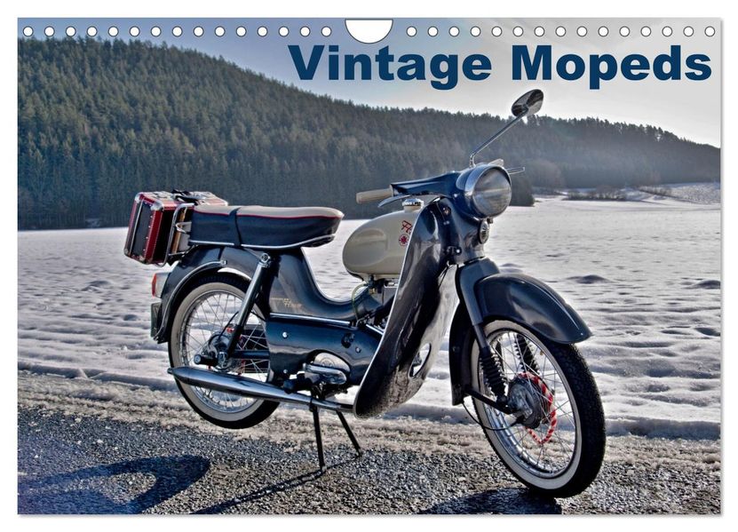 Vintage Mopeds (Wandkalender 2027 DIN A4 quer) CALVENDO Monatskalender
