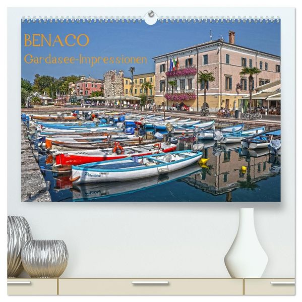 BENACO - Gardasee-Impressionen (hochwertiger Premium Wandkalender 2027 DIN A2 quer) Kunstdruck in Hochglanz