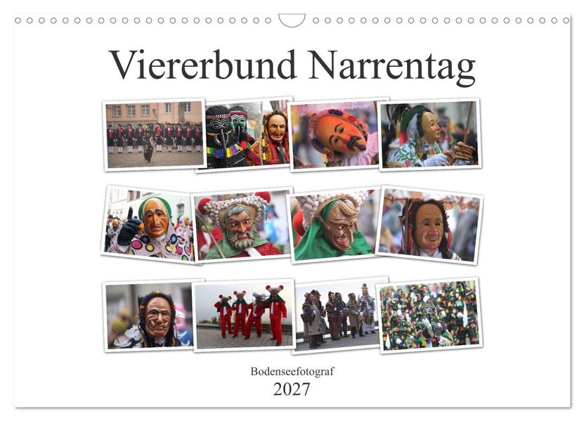 Narrentag Viererbund 2027 (Wandkalender 2027 DIN A3 quer) CALVENDO Monatskalender