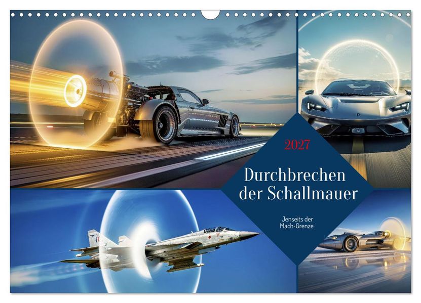 Durchbrechen der Schallmauer (Wandkalender 2027 DIN A3 quer) CALVENDO Monatskalender