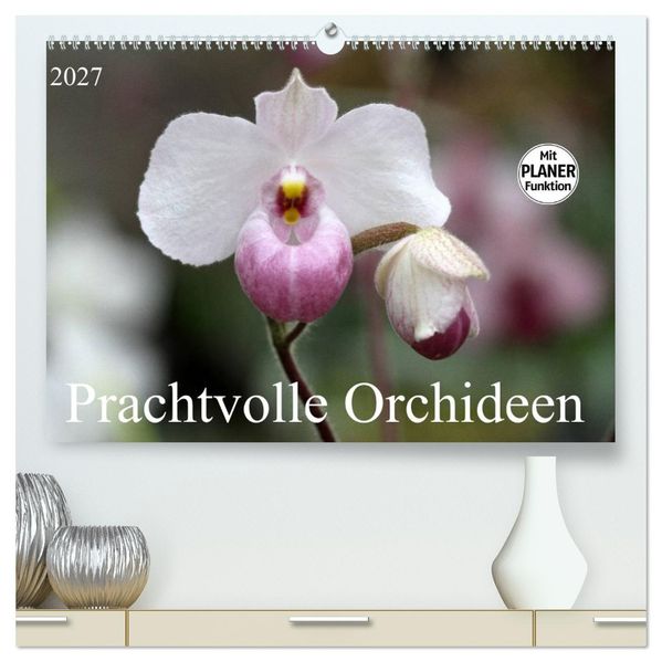 Prachtvolle Orchideen (hochwertiger Premium Wandkalender 2027 DIN A2 quer) Kunstdruck in Hochglanz