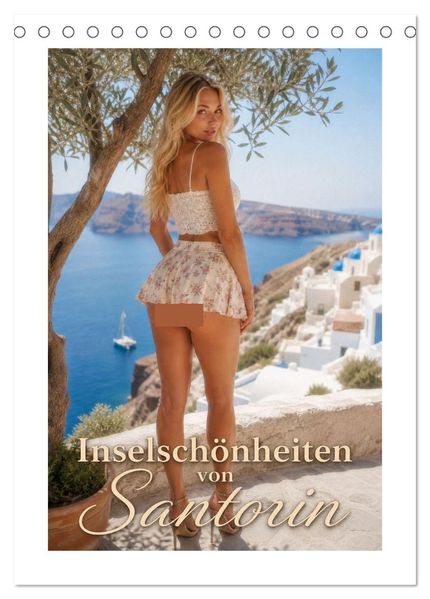 Inselschönheiten von Santorin (Tischkalender 2027 DIN A5 hoch) CALVENDO Monatskalender