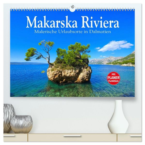 Makarska Riviera - Malerische Urlaubsorte in Dalmatien (hochwertiger Premium Wandkalender 2027 DIN A2 quer) Kunstdruck in Hochglanz