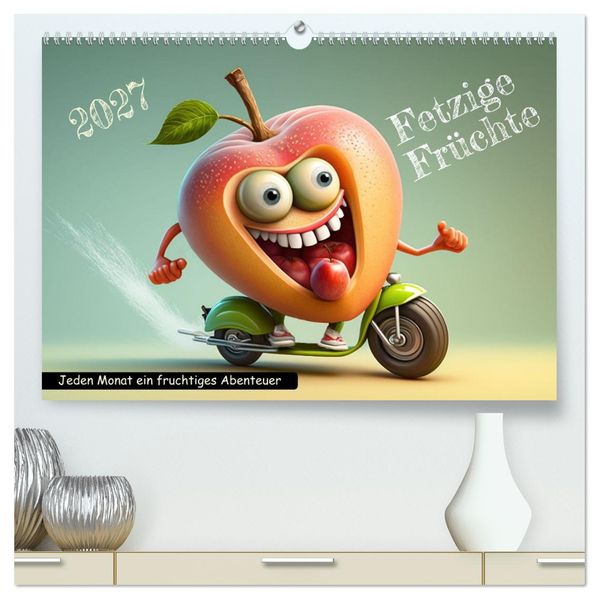 Fetzige Früchte (hochwertiger Premium Wandkalender 2027 DIN A2 quer) Kunstdruck in Hochglanz