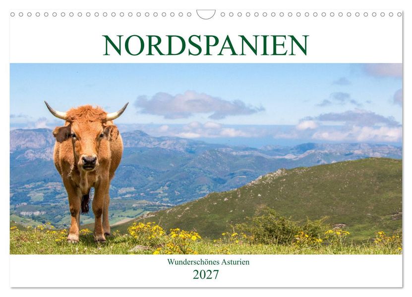 Nordspanien - Wunderschönes Asturien (Wandkalender 2027 DIN A3 quer) CALVENDO Monatskalender