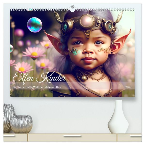 Elfen Kinder - Die zauberhafte Welt der kleinen Elfen (hochwertiger Premium Wandkalender 2027 DIN A2 quer) Kunstdruck in Hochglanz