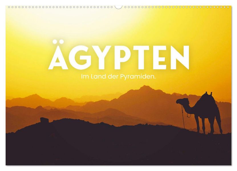 Ägypten - Im Land der Pyramiden. (Wandkalender 2027 DIN A2 quer) CALVENDO Monatskalender