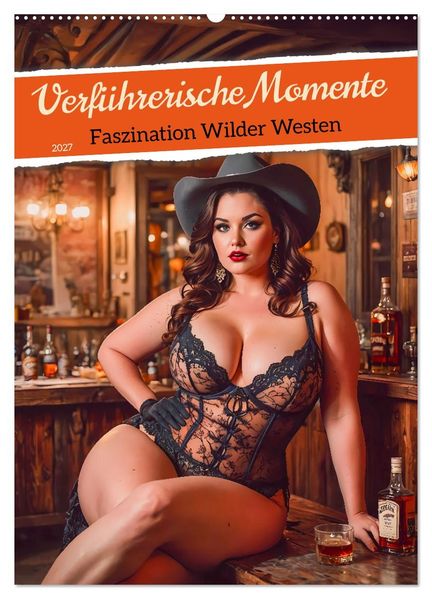 Verführerische Momente - Faszination Wilder Westen (Wandkalender 2027 DIN A2 hoch) CALVENDO Monatskalender