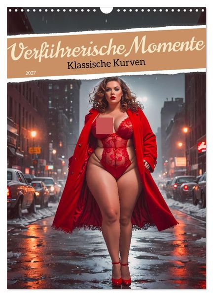 Verführerische Momente - Klassische Kurven (Wandkalender 2027 DIN A3 hoch) CALVENDO Monatskalender