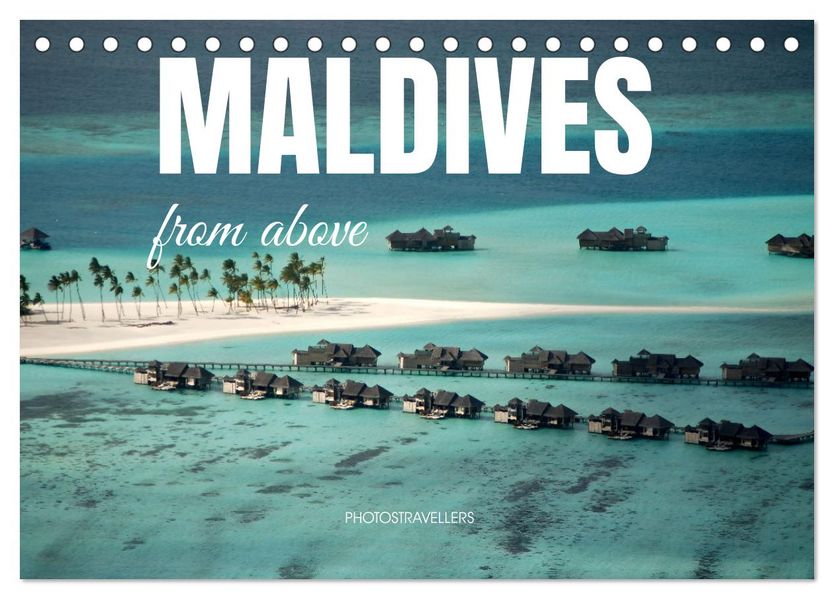 Maldives from above (Desk Calendar 2027 DIN A5 landscape) CALVENDO 12 Month DeskCalendar