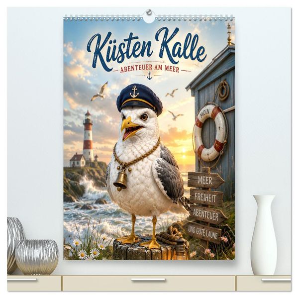 Küsten Kalle - Abenteuer am Meer (hochwertiger Premium Wandkalender 2027 DIN A2 hoch) Kunstdruck in Hochglanz
