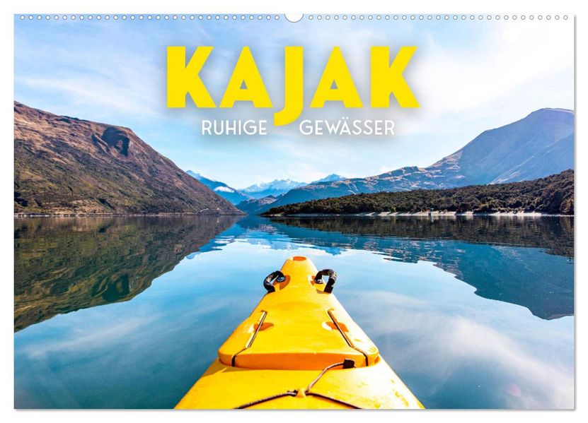 Kajak - Ruhige Gewässer (Wandkalender 2027 DIN A2 quer) CALVENDO Monatskalender